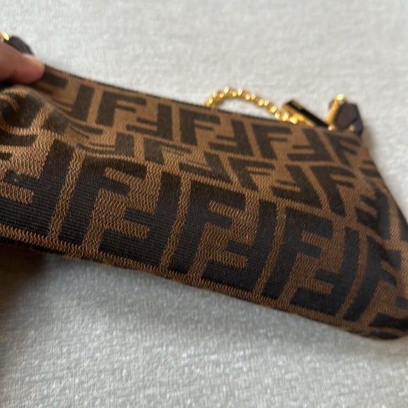Fendi Monogram Canvas Wristlet Pochette - Picture 11 of 16